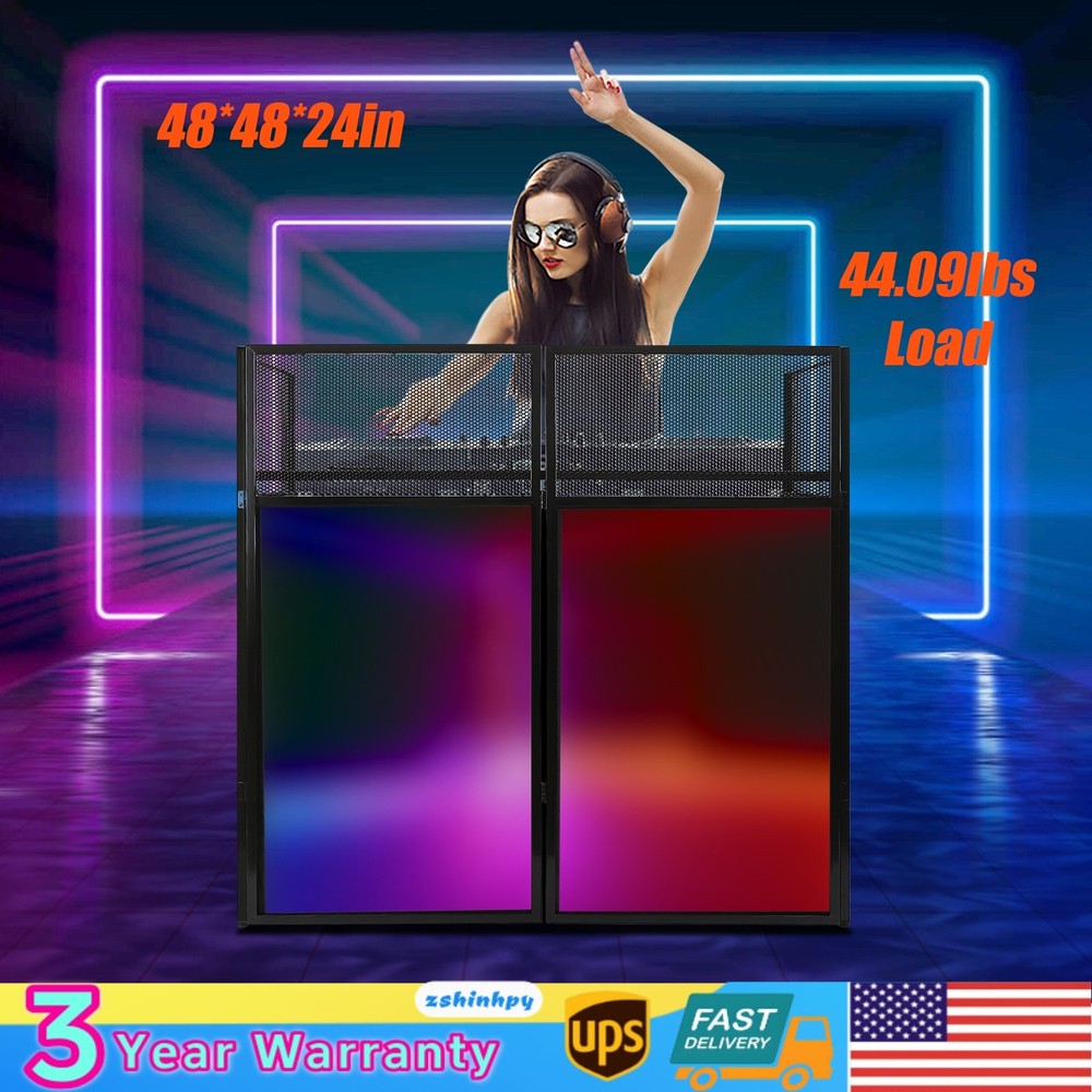 Event Table DJ Display Rack Floorstanding Display Rack Portable DJ Facade Booth