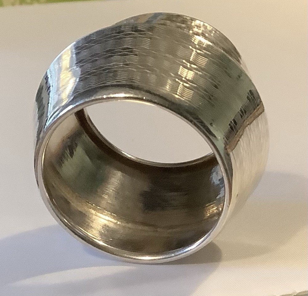 Silver Barrell Napkin Ring 1929 Birmingham 13g