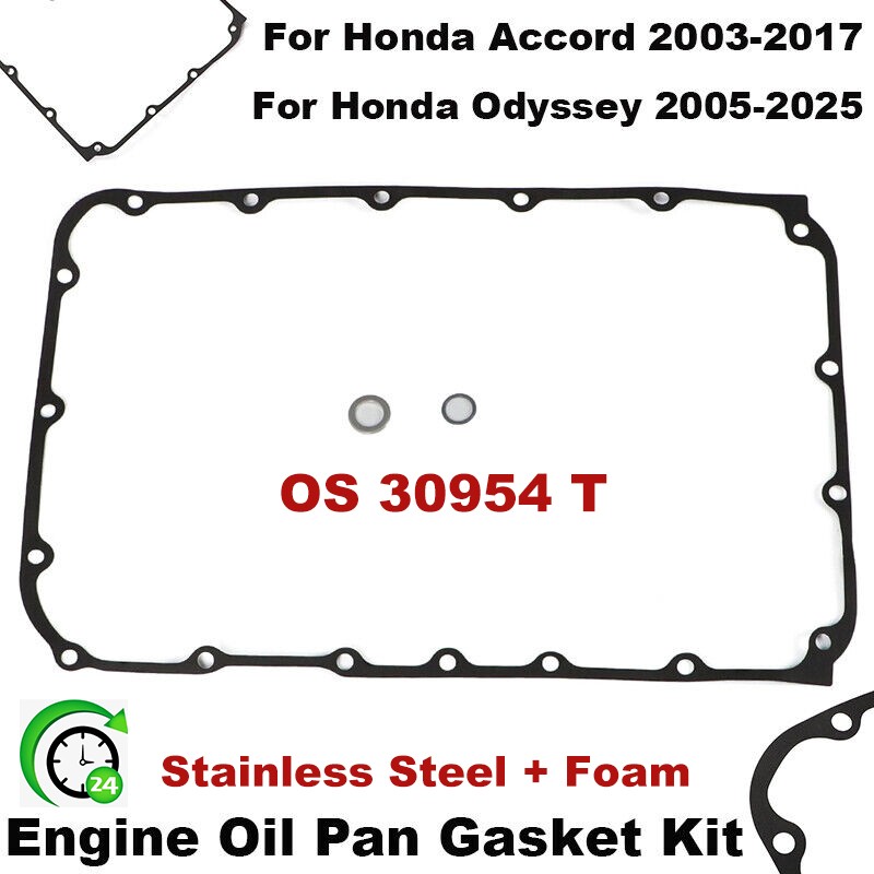 For Honda Accord Odyssey Engine Oil Pan Gasket Kit Ridgeline Pilot OS 30954 T