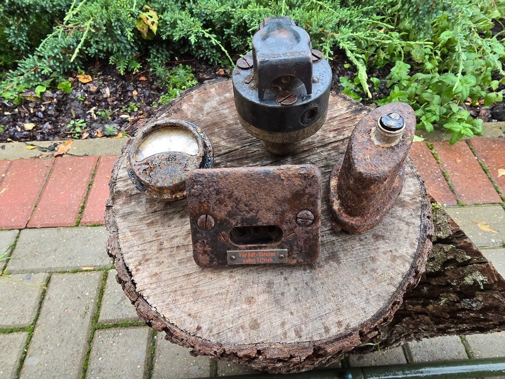 WW2 Accessories from the German bunker relic.