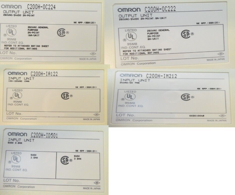 Omron C200H Programmable Logic Controller PLC Sysmac C200H-MR431 Working Surplus