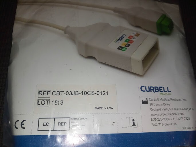 Curbell CBT-03JB-10CS-0121 ECG CABLE