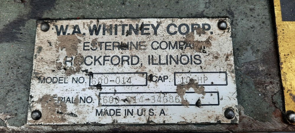 Whitney Hydraulic Angle Shear (6"x6"x1/2")