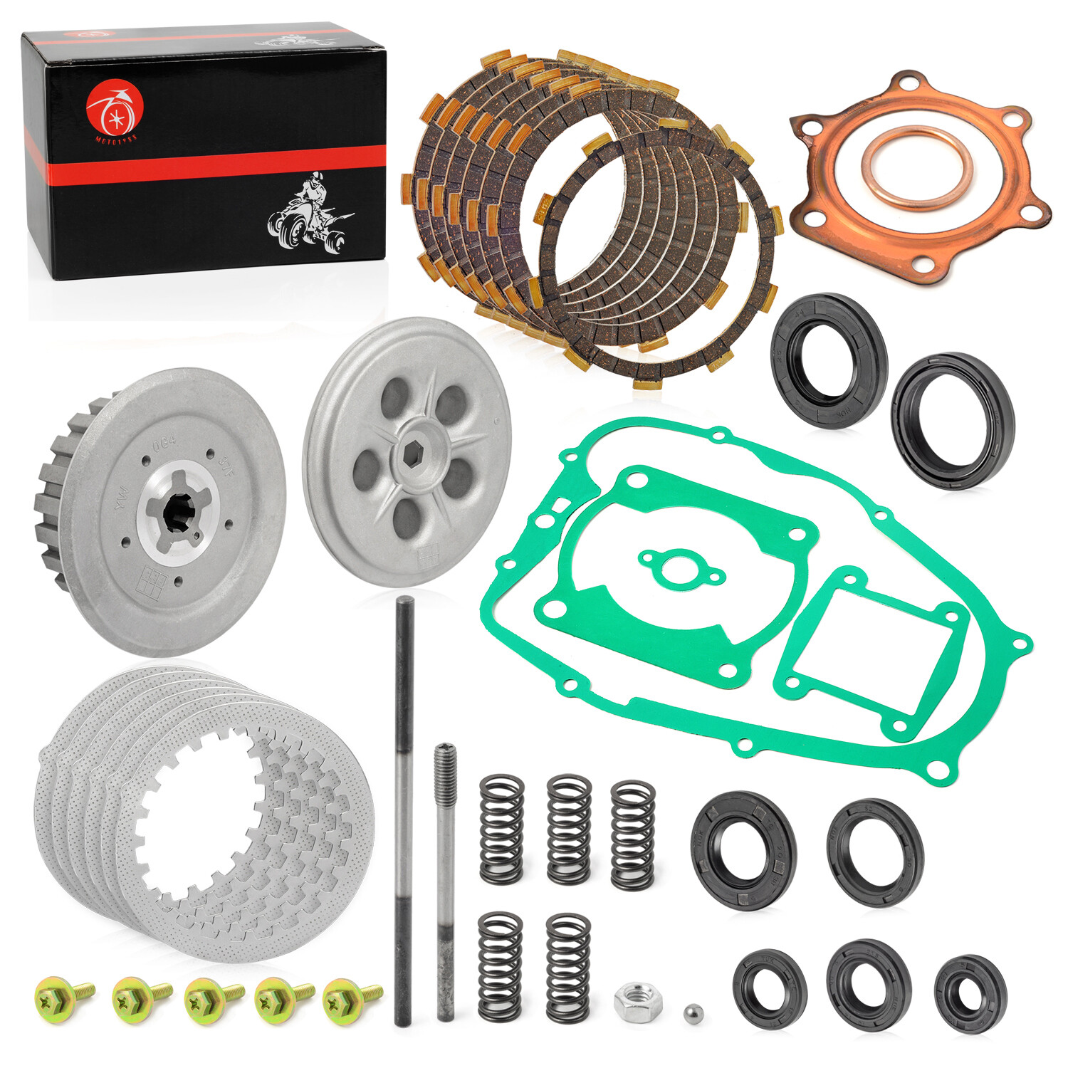 Clutch Kit Heavy Duty Springs and Gasket for Yamaha Blaster 200 YFS200 1988-2006