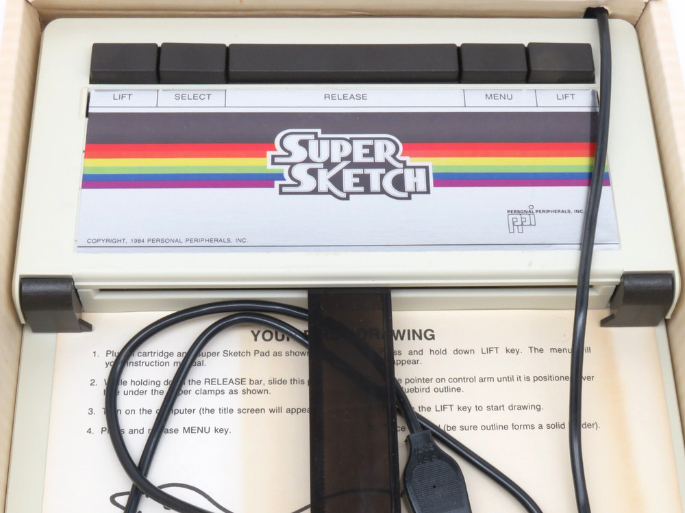 Super Sketch G2300 (1984) for Atari Home Computers Video Graphics #2