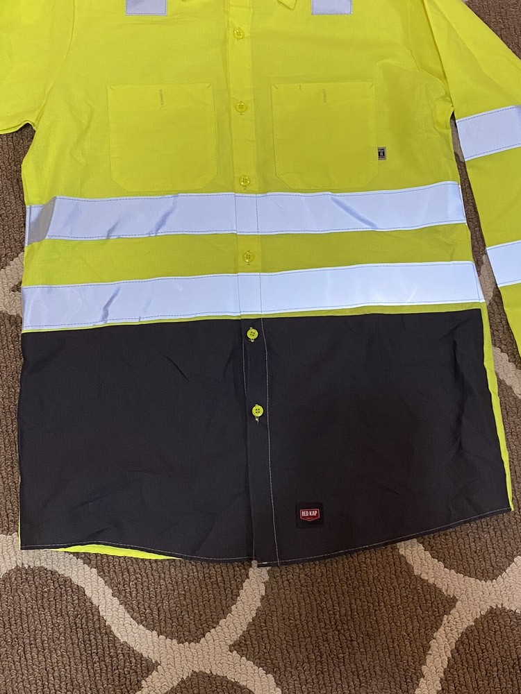 Red Kap Hi Vis Reflective Visibility Work Jacket Type R Class 3 Level 2 - Large