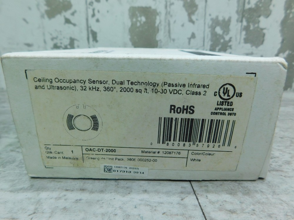 NEW Cooper Greengate Low Voltage Ceiling Occupancy Sensor, OAC-DT-2000