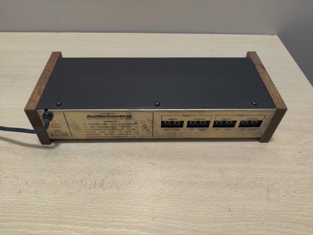 Audio Control Model 520 Series B Stereo Equalizer Subsonic Filter - See Video!