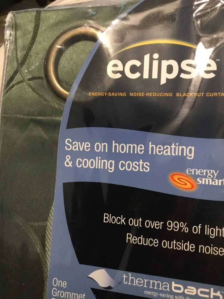 Eclipse Thermaback Zodiac Jacquard Grommet Panel Sage 108”