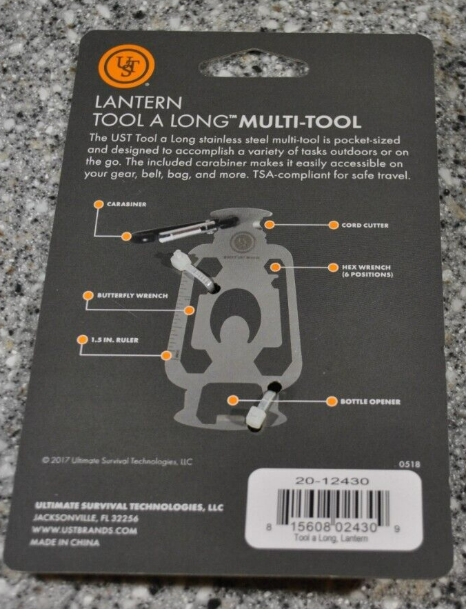 UST Tool A Long Multi-Tool, LANTERN, NEW, FAST SHIP