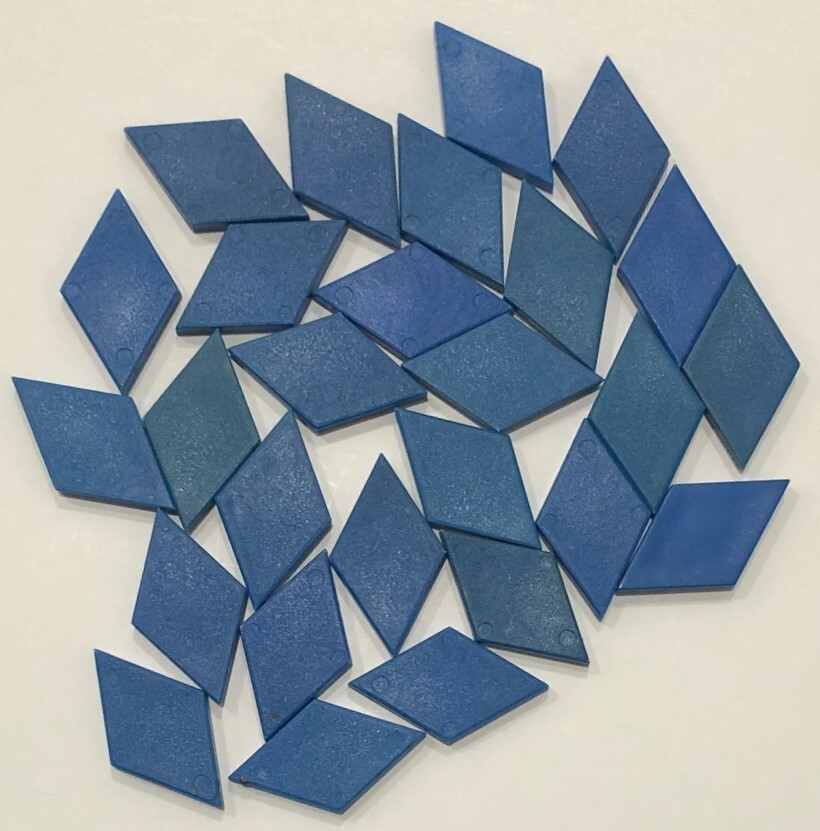 144 PLASTIC TANGRAM / PATTERN BLOCKS - Manipulatives (6 different shapes/colors)