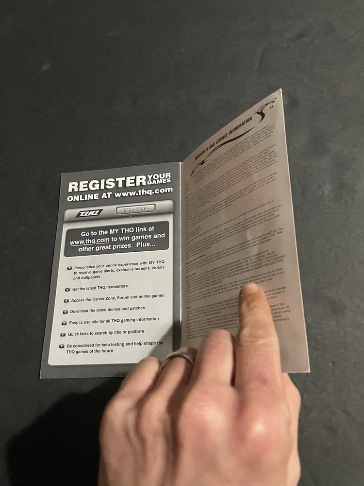 Juiced ps2 manual Only