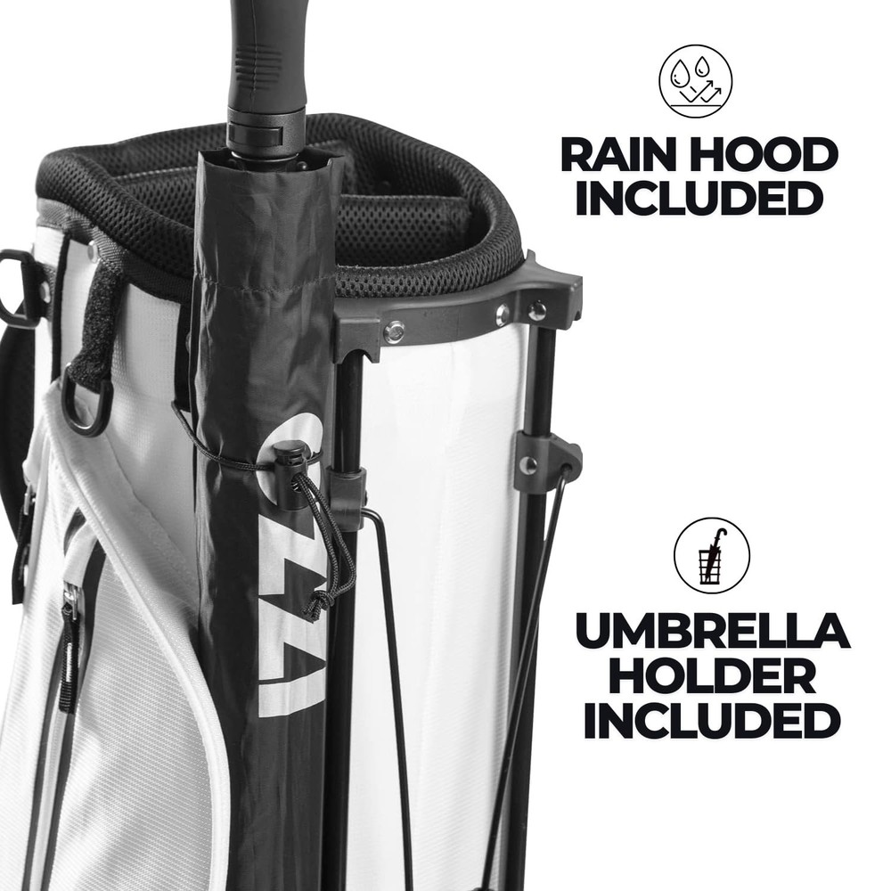 Izzo Ultra Lite Golf Stand Bag White