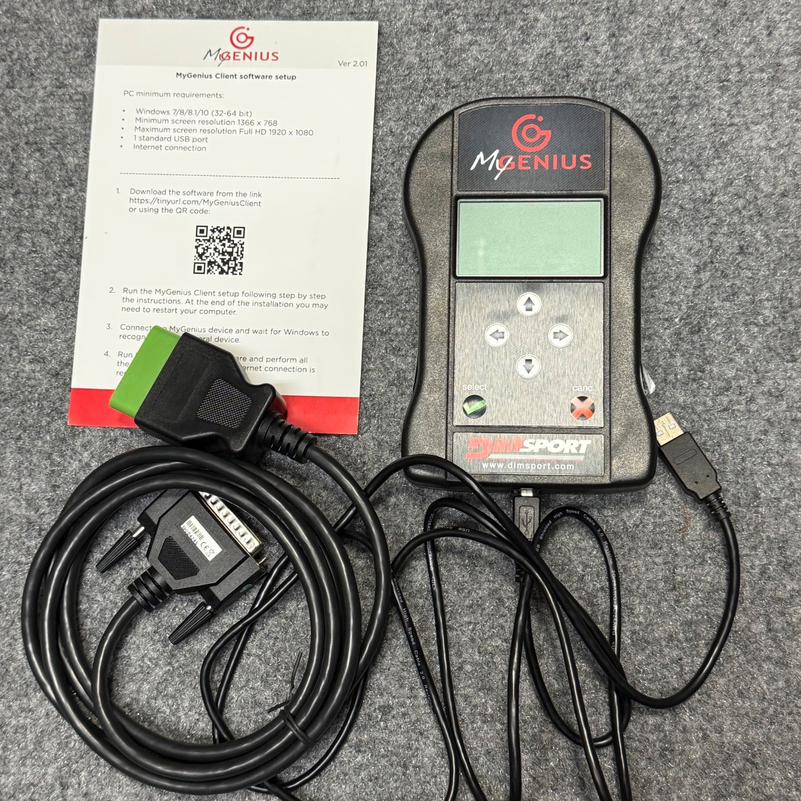 MY GENIUS DIM SPORT End User OBDII Programming Device