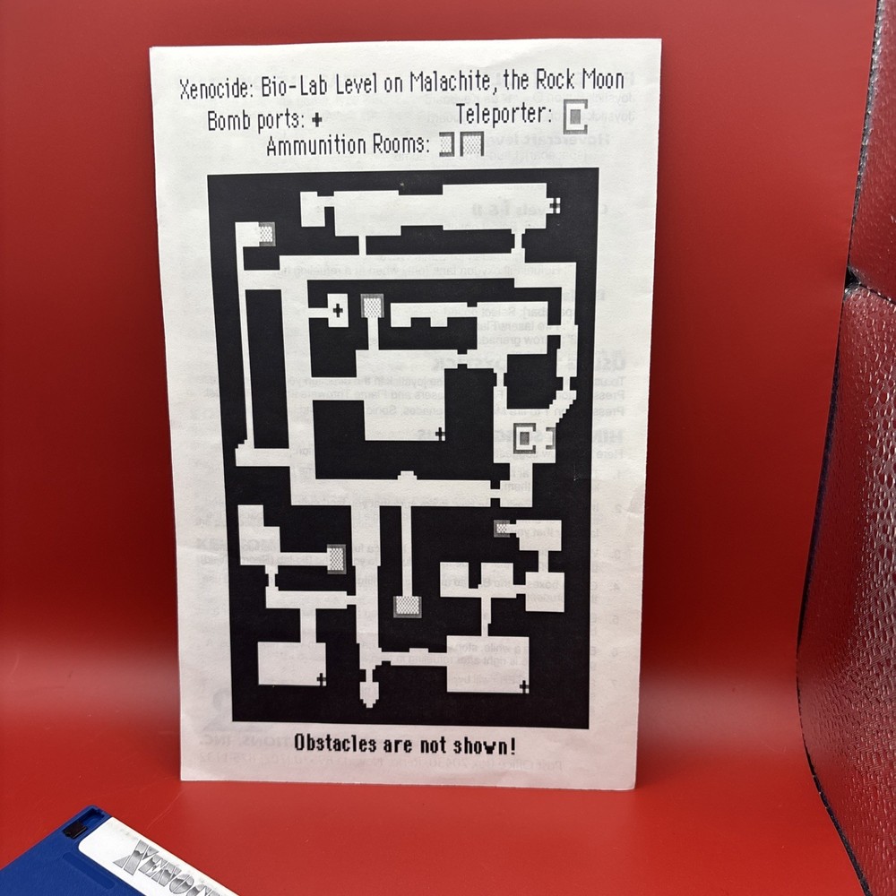 Xenocide 3.5 Floppy Vintage Computer Game (original) Disk 5&6 & Reference Card