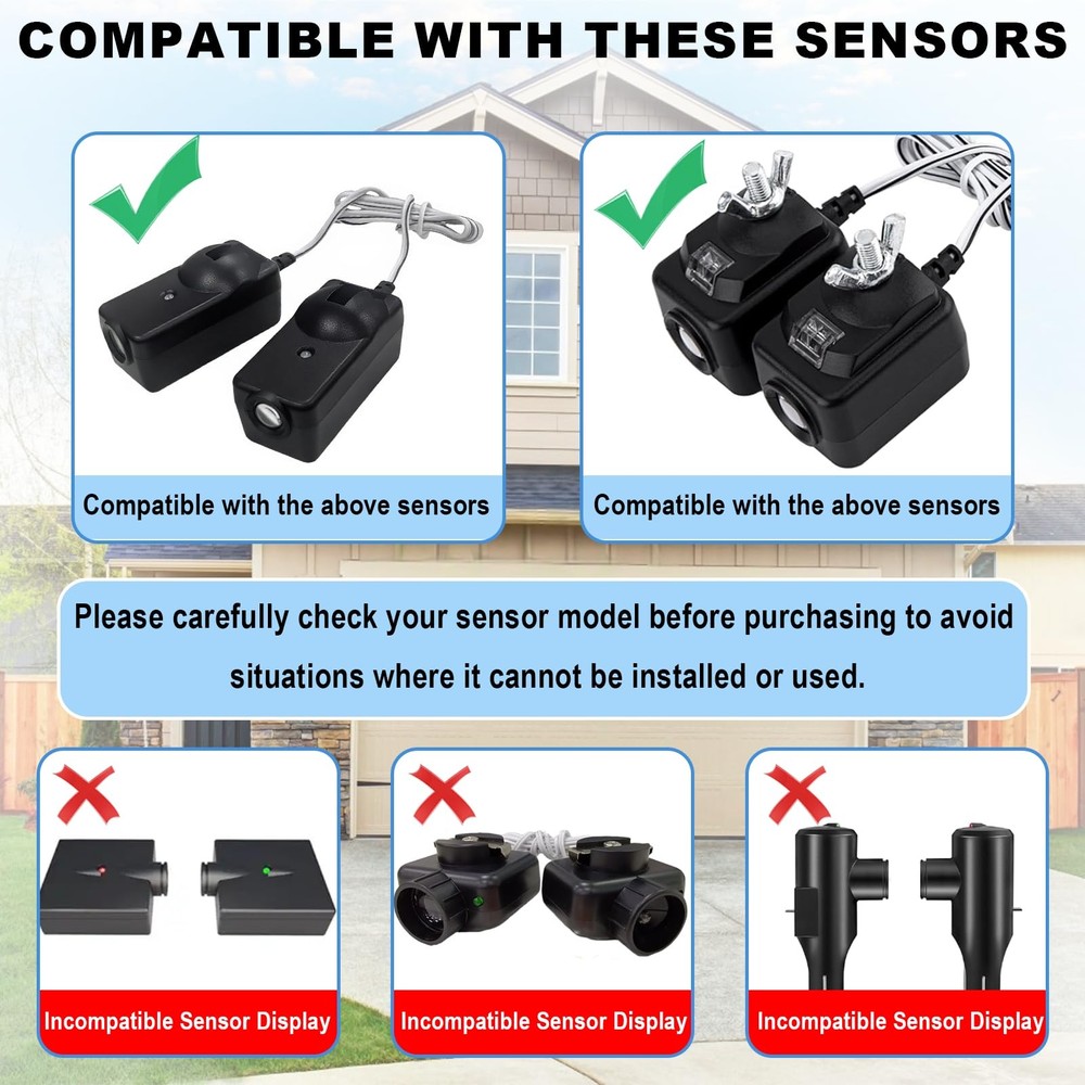 Garage Door Sensor Sun Shield Protector 2 Pack for ​Liftmaster Chamberlain Ga...