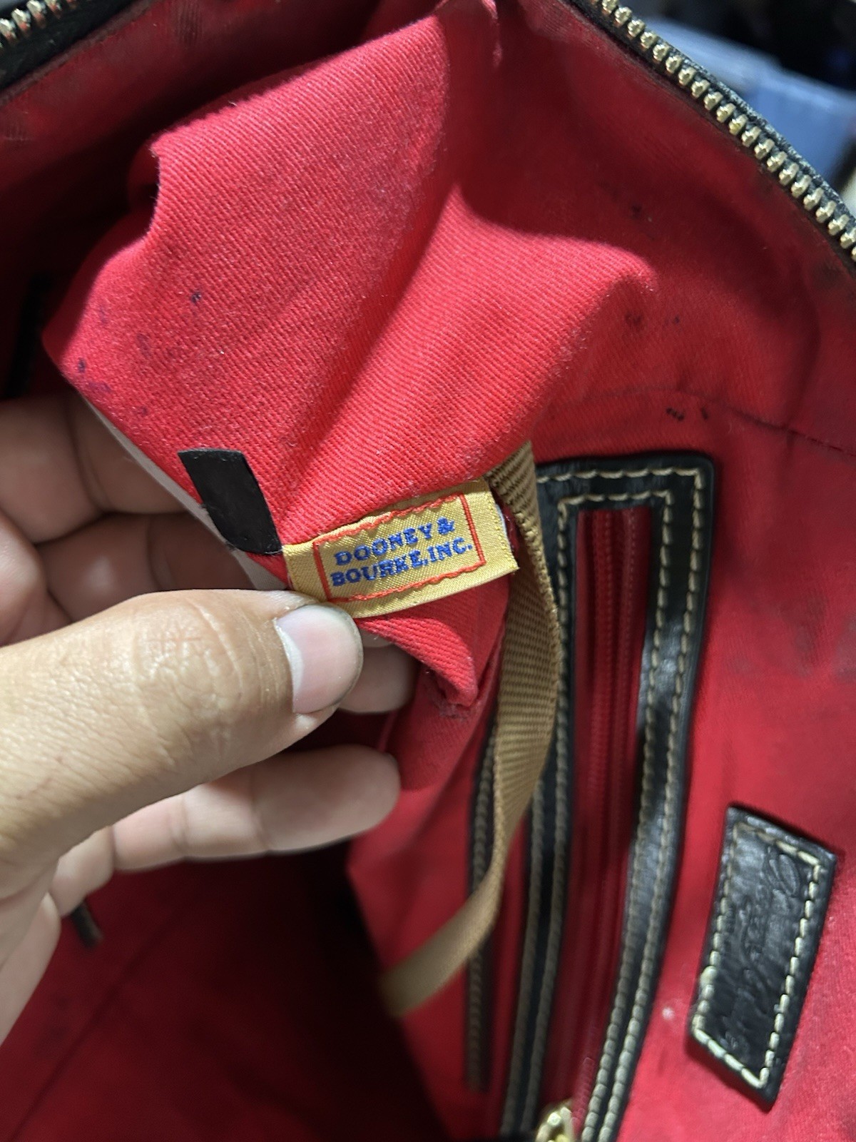 Dooney & Bourke Embossed Leather Disney Sketch Satchel Mickey Mouse Bag Purse