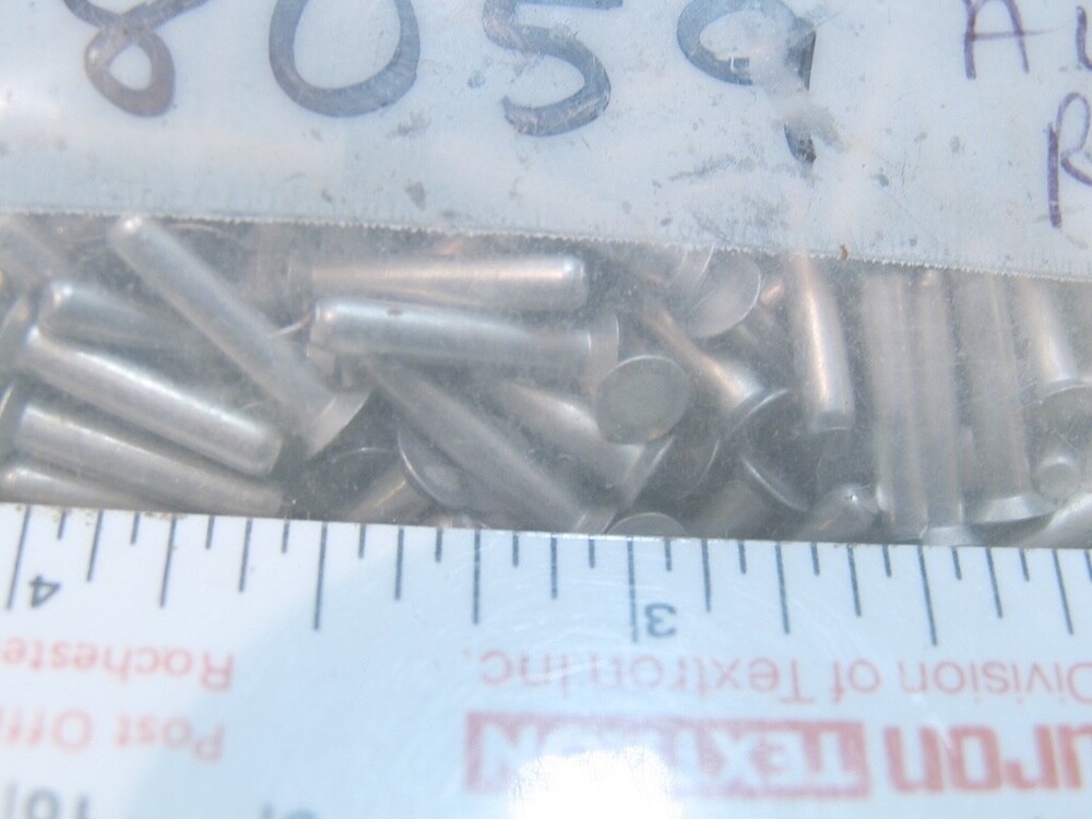 170 Countersunk/Flush Head Aluminum Solid Rivets (1/2"long x 3/32"dia.) Aircraft