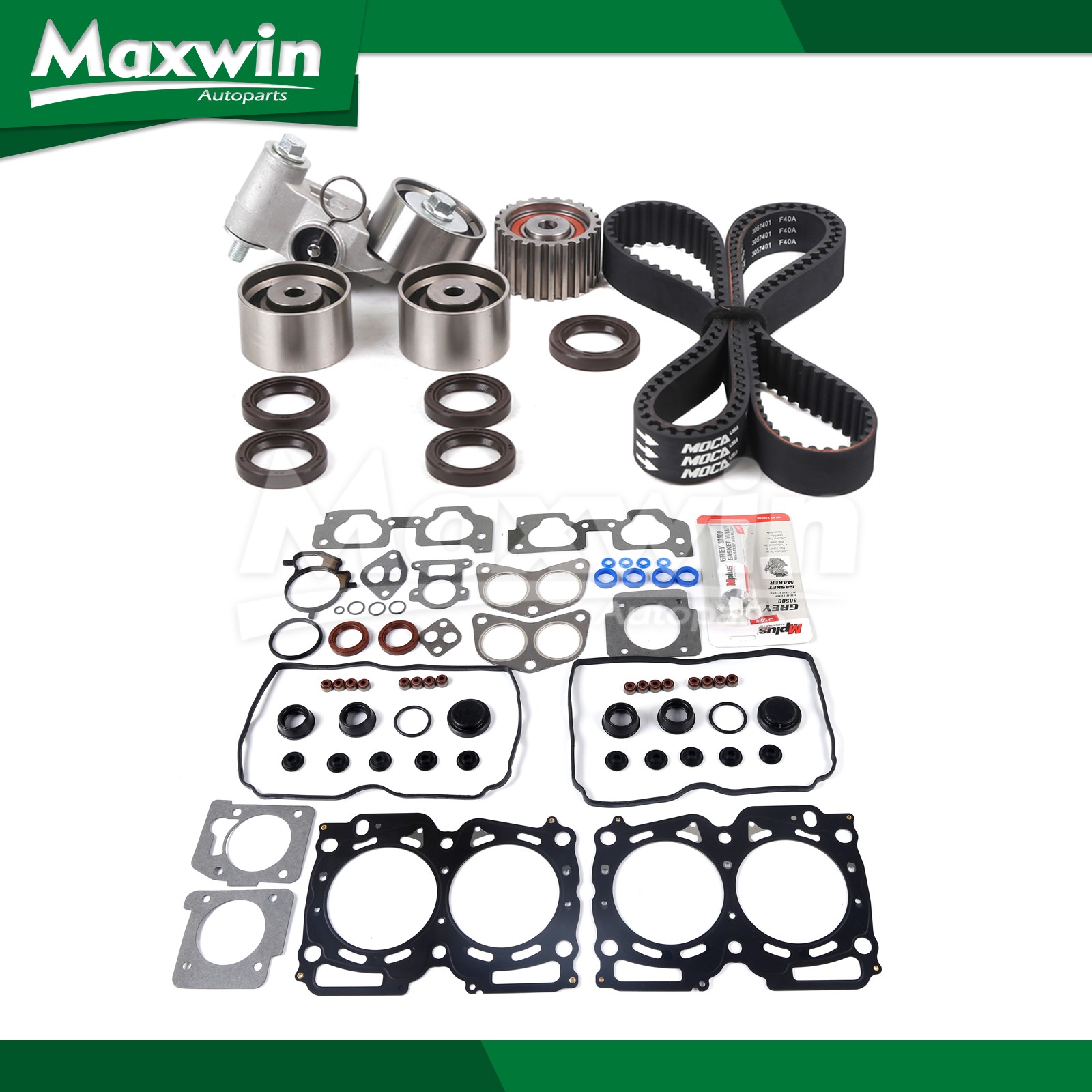 Head Gasket Set Timing Belt Kit Fit Subaru Forester Impreza Legacy Outback 2.5L