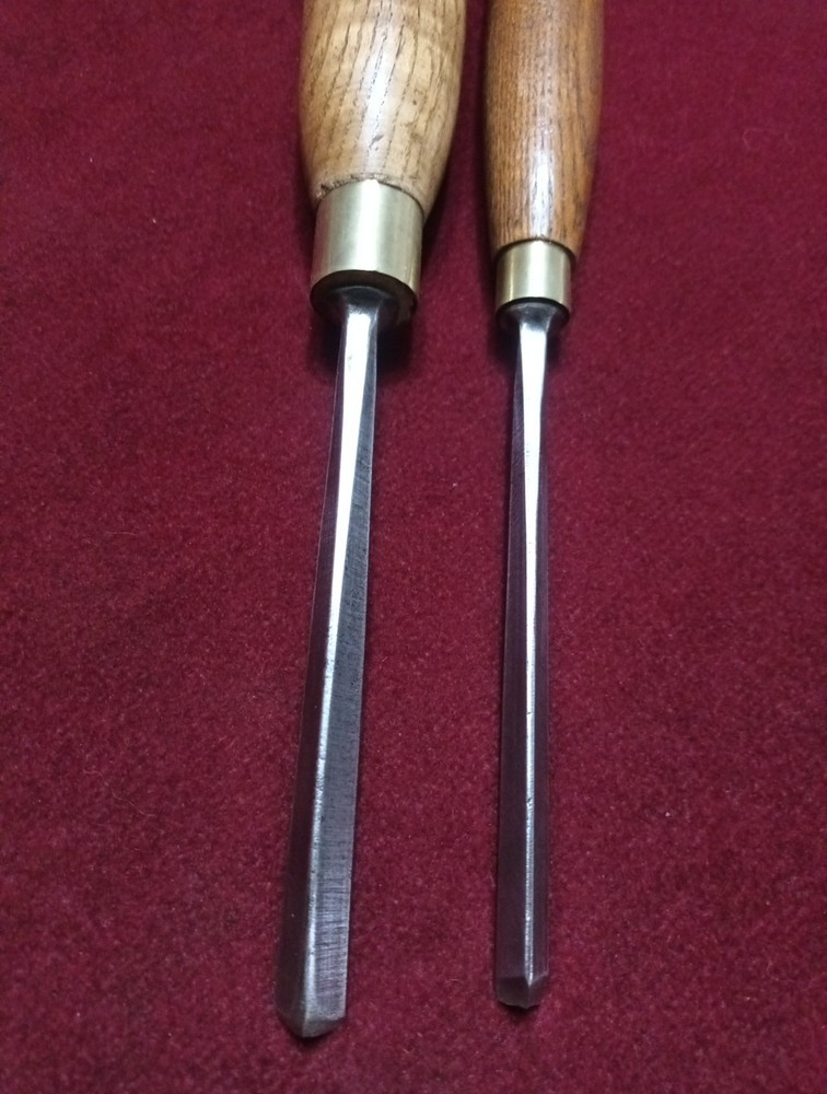 Vintage Two Herring Bros London Cast Steel V Carving Gouges