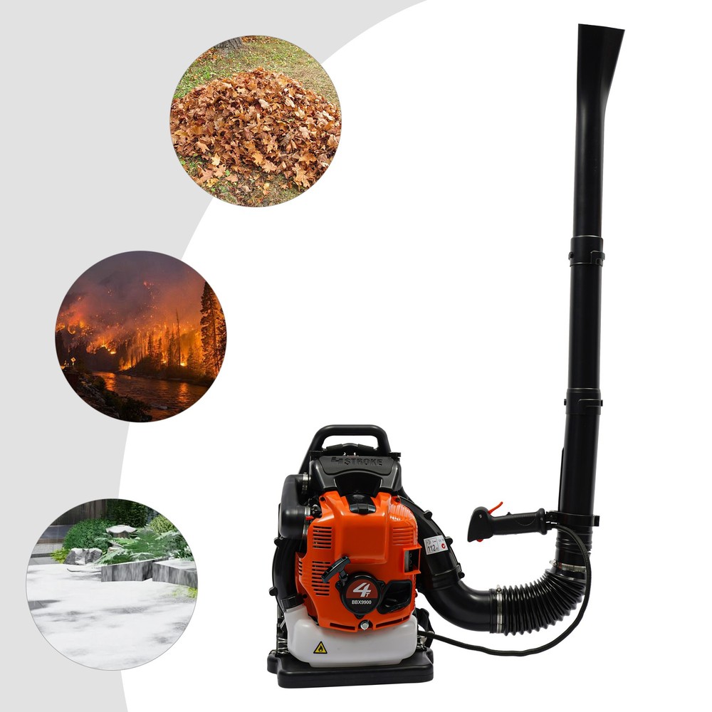 4-Stroke Backpack Leaf Blower Gas Power Portable Powerful Leaf Blowing Machine
