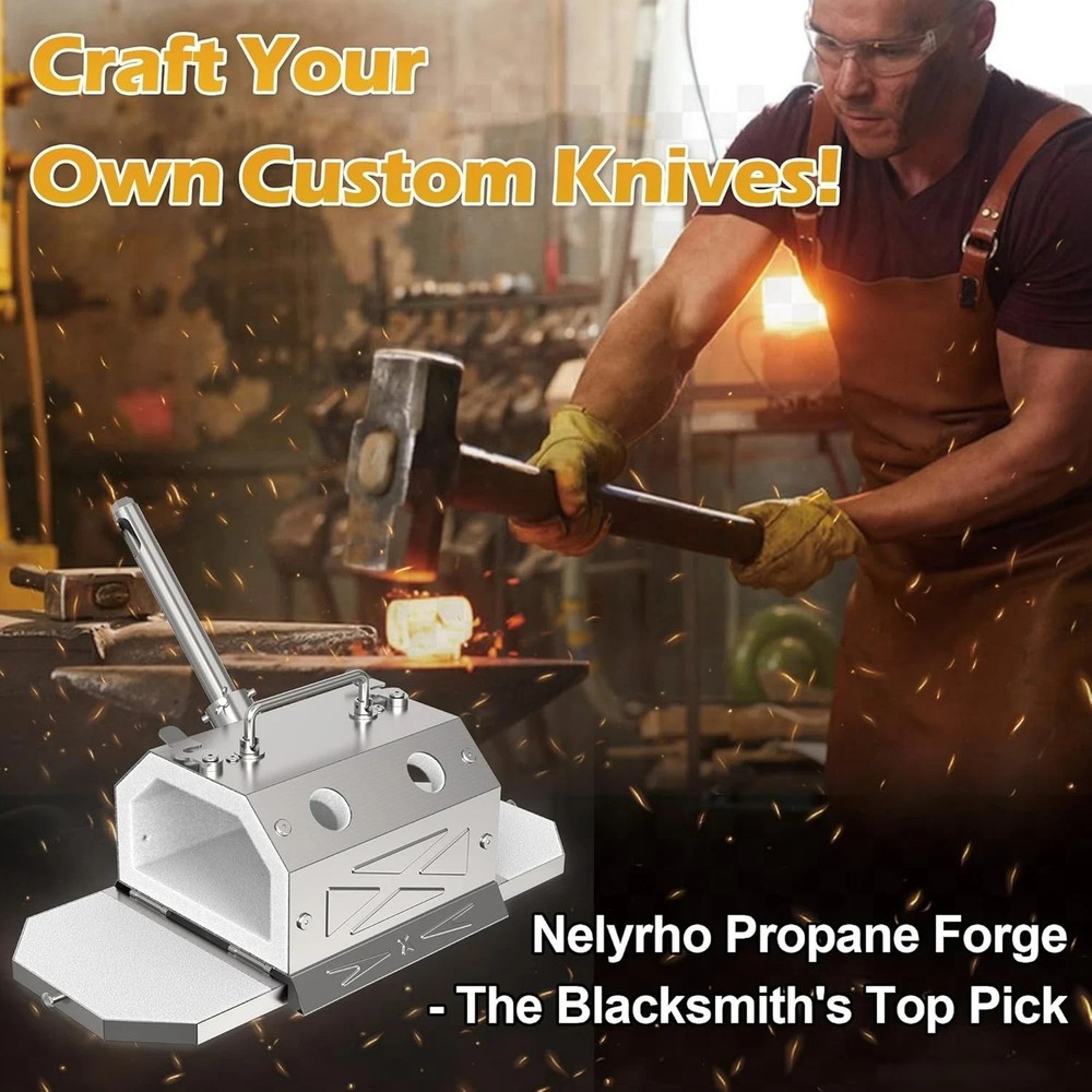 Single Burner Propane Forge for Home＆Professional, Gas Forge-Efficient Heating
