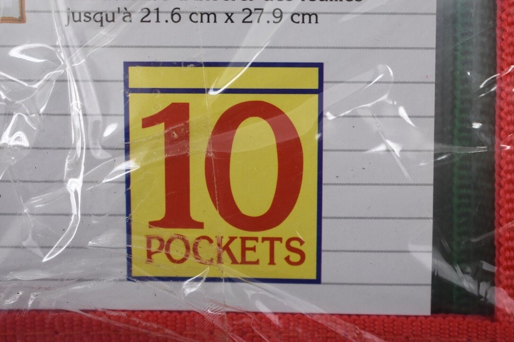 Charles Leonard Reusable Dry Erase Pockets Assorted Colors 9" x 12" Max 10 Pack