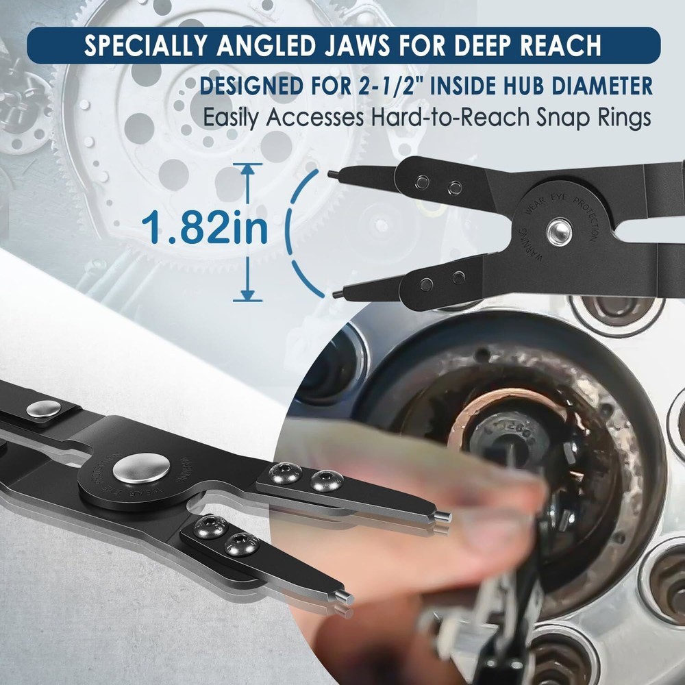 for Lisle 38700 Spindle Snap Ring Pliers Ford SD