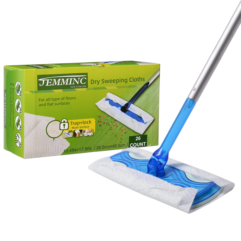 Sweeper Dry Sweeping Pad, Multi Surface Refills for Floor Mop, (26 Count)
