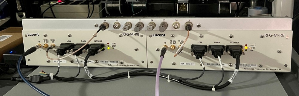 Lucent RFG-M-Rb dual LPRO 6x 10 MHz Frequency Standard fully TESTED Plug & Play