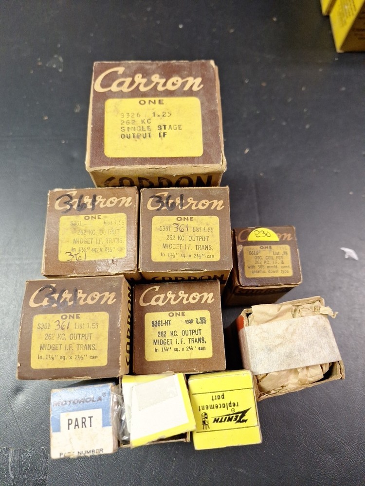 New And Used IF RF Transformers Antenna Coil Lot 262kc