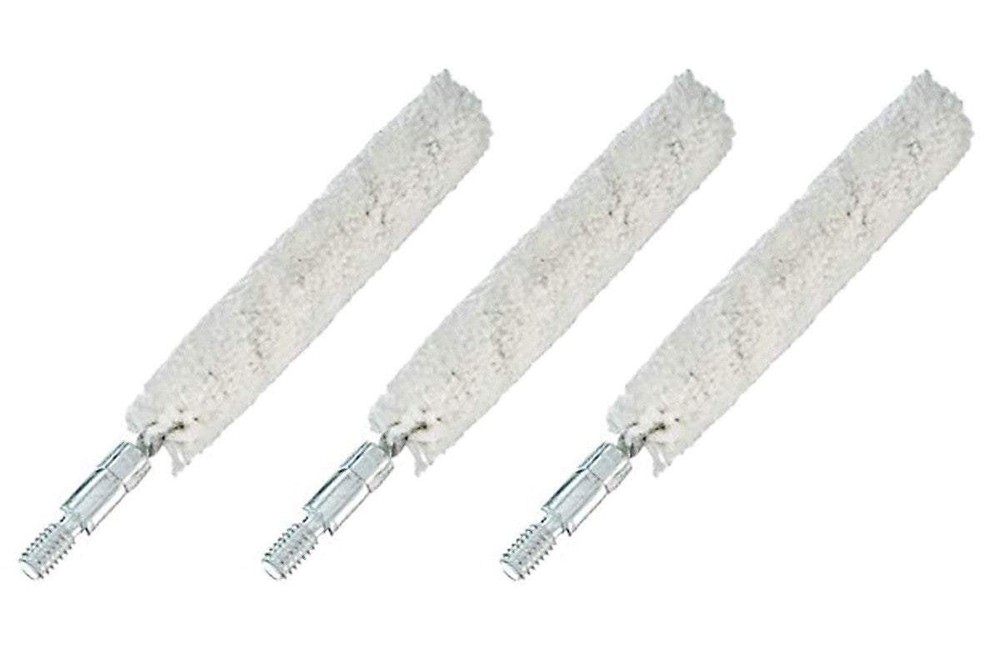 3 Pack - Muzzleloader Cotton Bore Swabs - .32 Caliber 10-32 Threads - MZ4111