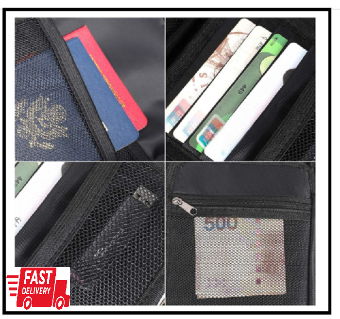 Small Fireproof Storage Organizer Case with Lock(9”x 5.3”x 3.7”), 3-Layer