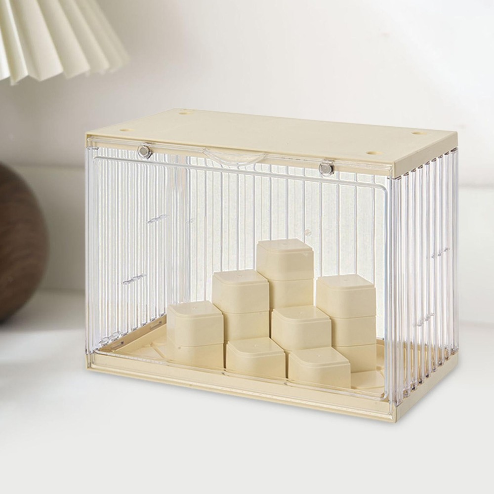 Figure Clear Display Case Storage Organizer Tabletop Multipurpose Doll Storage