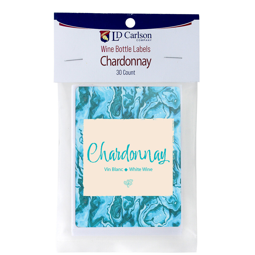 Chardonnay Wine Labels 30/Pack Varietal Collection