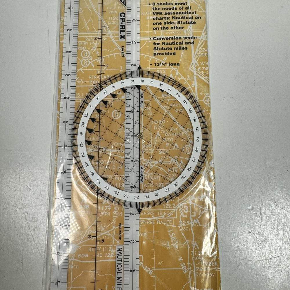 ASA Ultimate Rotating Plotter Aeronautical Chart VFR Nav By P/N ASA-CP-RLX