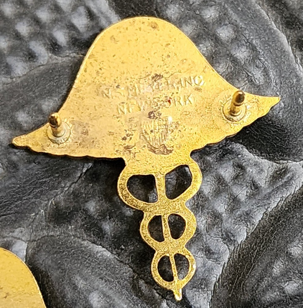 Combat Medic Caduceus Collar Pin CM - Central America