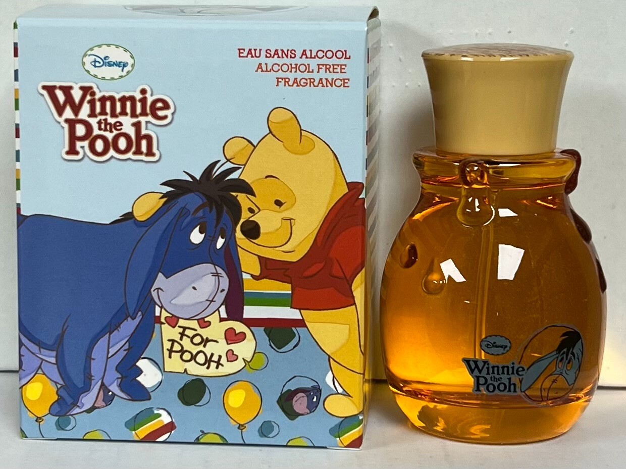Disney Winnie The Pooh Alcohol Free Fragrance 1.7 oz Spray  Glass Bottle Boxed