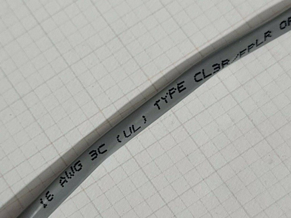 Advanced Digital 11603R 16/3C Stranded Riser Security/Alarm Cable Gray /100ft