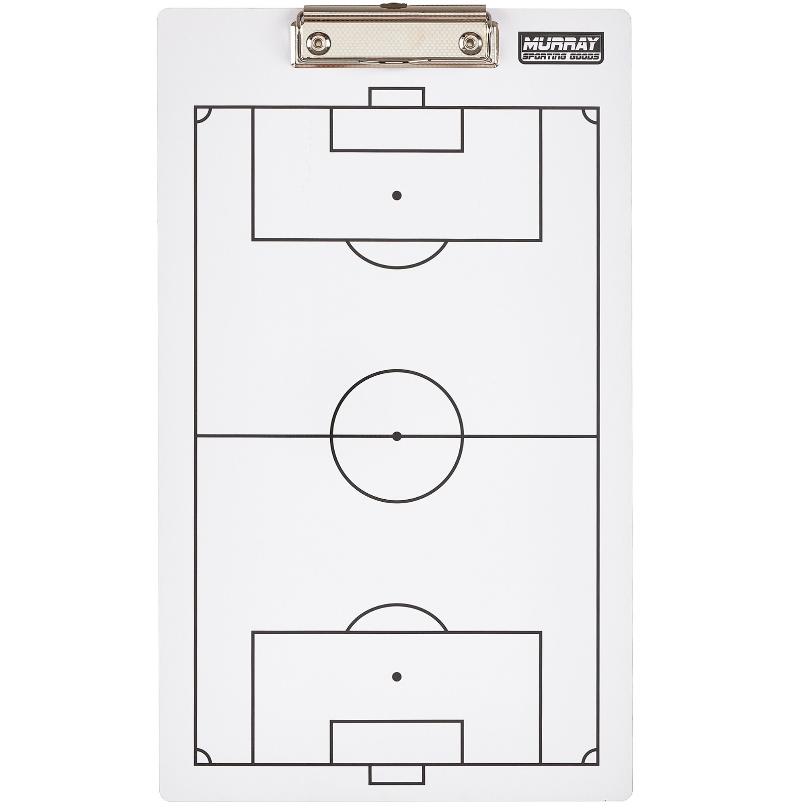 Murray Sporting Goods Dry-Erase Double Sided Soccer Coach Marker Board Clipboard
