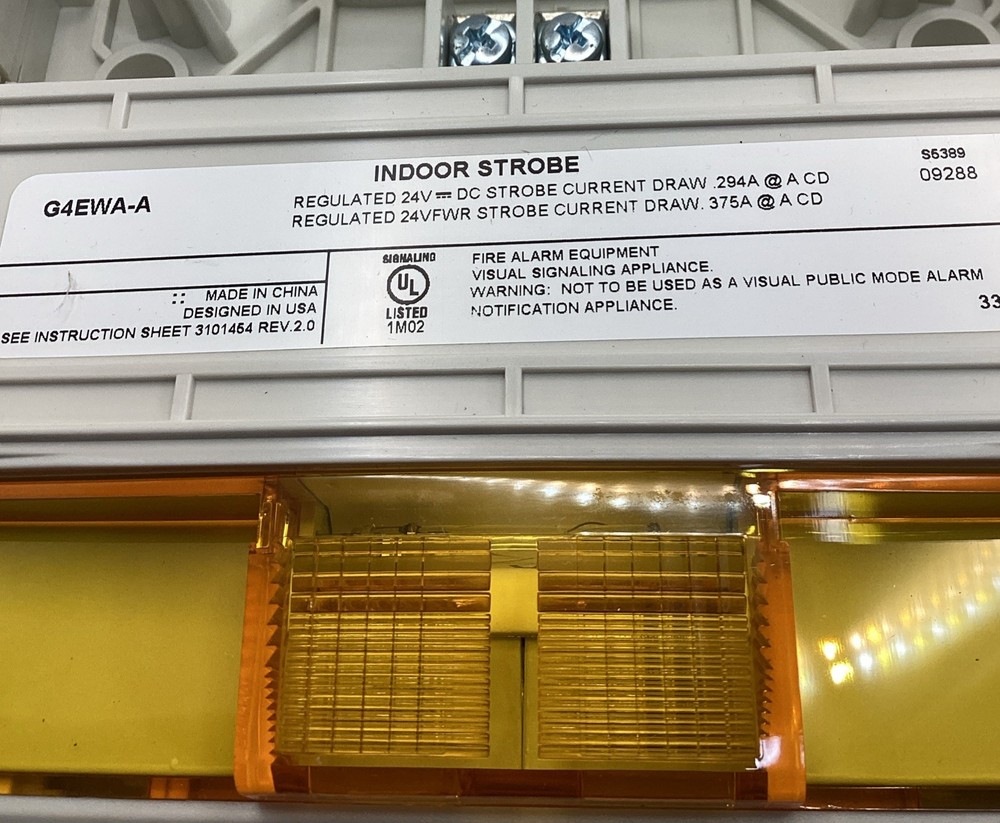New GE G4EAWA-A Strobe Indoor White 24 V DC ⚪️