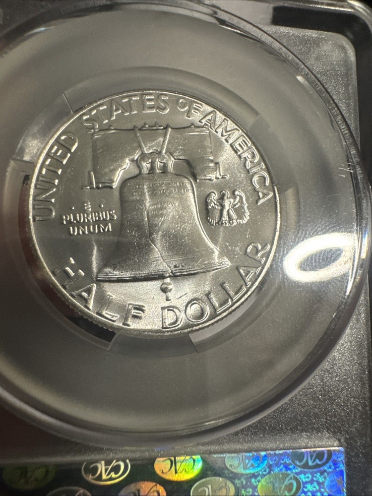 1956 Franklin Half Dollar, MS-64 CAC Verified, Blast White Blazer!