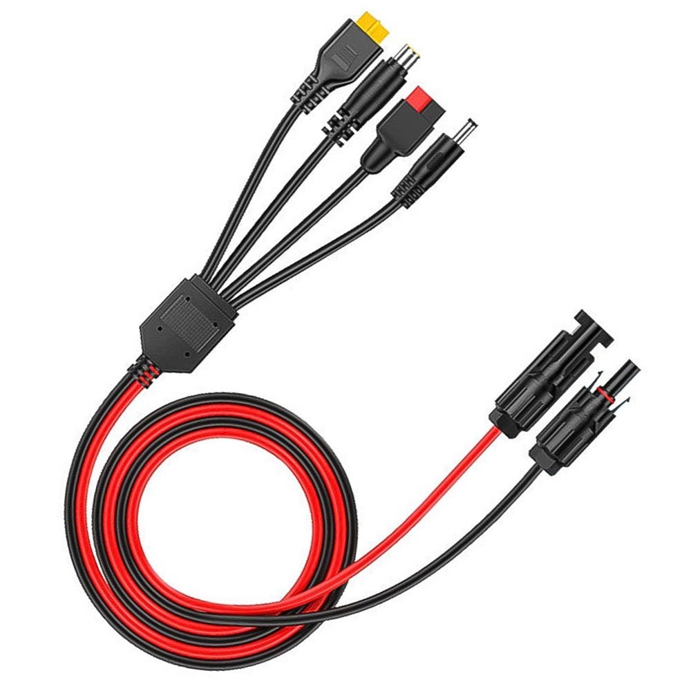 Multifunctional Solar Panel Extension Cable 4 Connectors in 1 Splitter