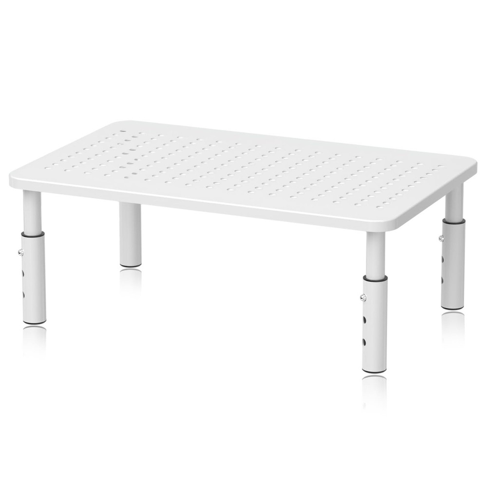 Monitor Stand Riser, Metal Computer Stand, 3 Height Adjustable Screen Riser w...