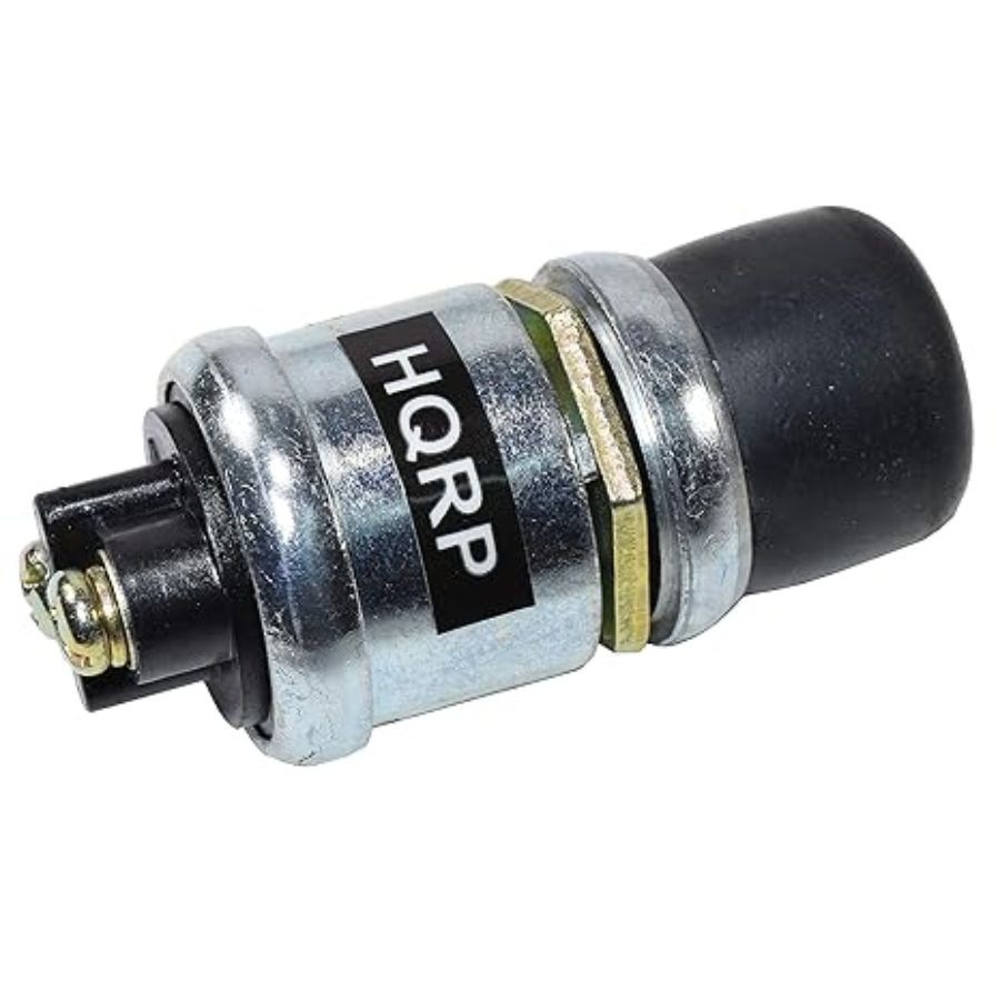 12V 50A Momentary Push-Button Starter Ignition Switch Compatible with Lawn Mower