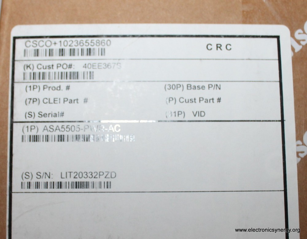 Cisco ASA5505-BUN-K9 Adaptive Security Appliance Firewall – New Sealed