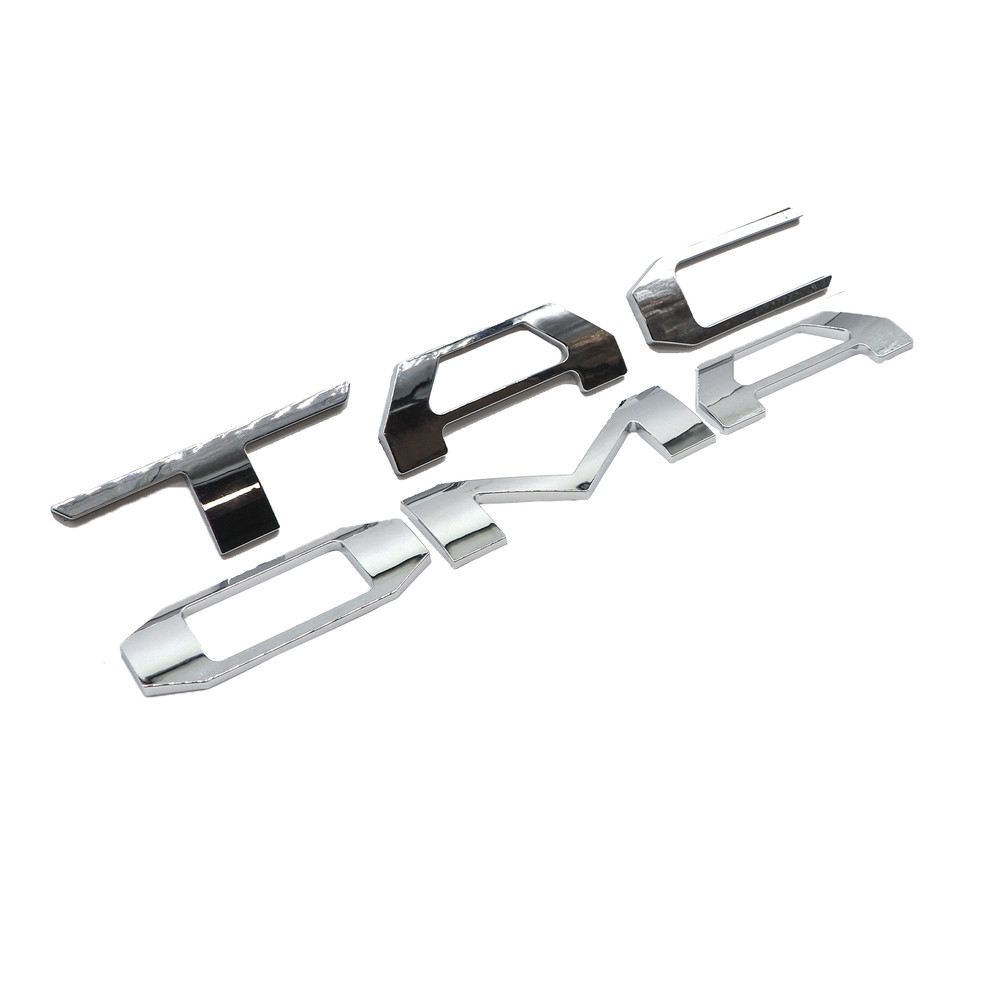 Tailgate Insert Letter For Tacoma 2016-2023 Emblem Chrome Off Road Raised Badge