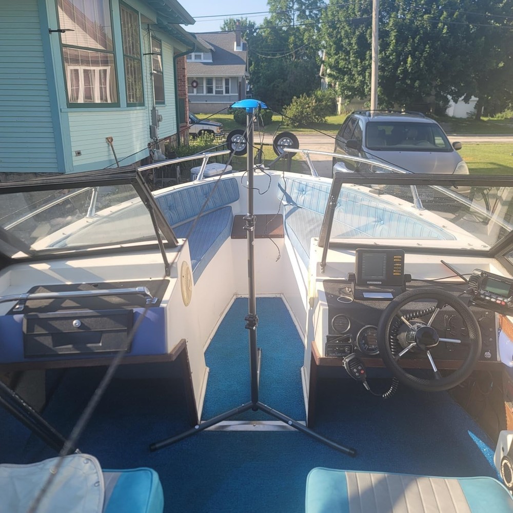 Windproof Boat Cover Support Pole System 2 Pcs with Adjustable Heights