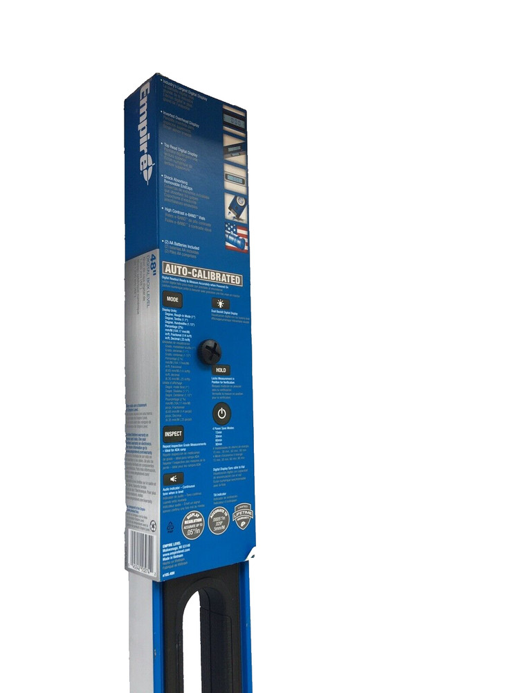 Empire 48” Auto Calibrated E105.48H Digital Level - Blue