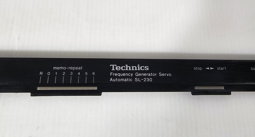 Technics SL-230 Turntable Original OEM Part, CONTROL PANEL